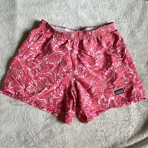 Patagonia Pink Pattern Shorts